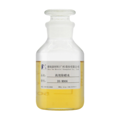 高效除蠟水 DX-M906采用高效溶蠟表面活性劑、有機(jī)堿、助溶劑等研制而成，具有除蠟徹底、滲透力強(qiáng)、快速剝離、無毒且安全環(huán)保的特性?？蔁峤逑椿虺暡ㄇ逑矗瑥V泛適用于電鍍、噴砂、噴漆等表面處理前的除蠟清洗。